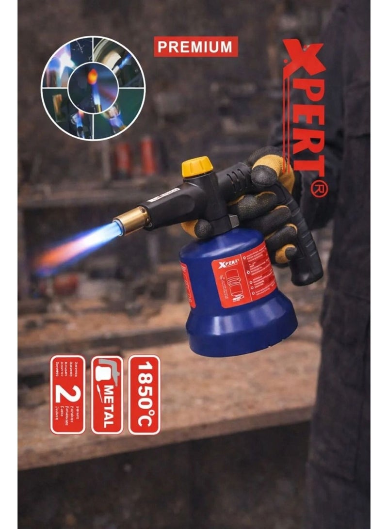 Xpert Premium Gas Blow Torch 1850°C | Piezo Ignition | Metal Nozzle | Model-8800 - Image 2